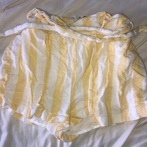 Striped Skort with Belt